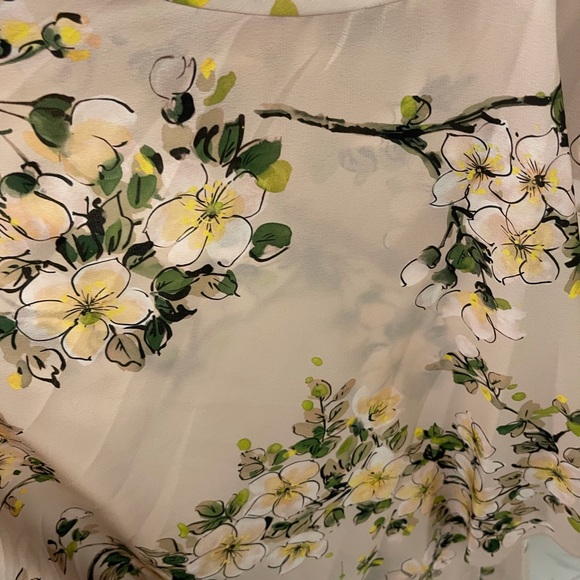 NWT Jay Godfrey Beautiful Floral Ruffled Slip Gown In Plumeria MP $395 - Picture 4 of 7